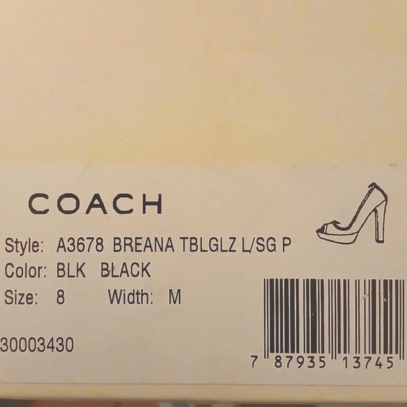 Authentic Coach Breana Open-Toe Pumps - Picture 6 of 6